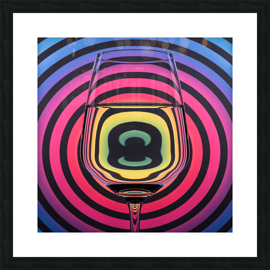 Circles Glass Picture Frame print