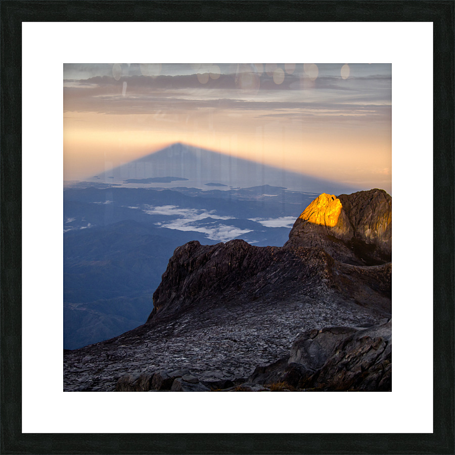 Mount Kinabalu Sunrise Impression et Cadre photo