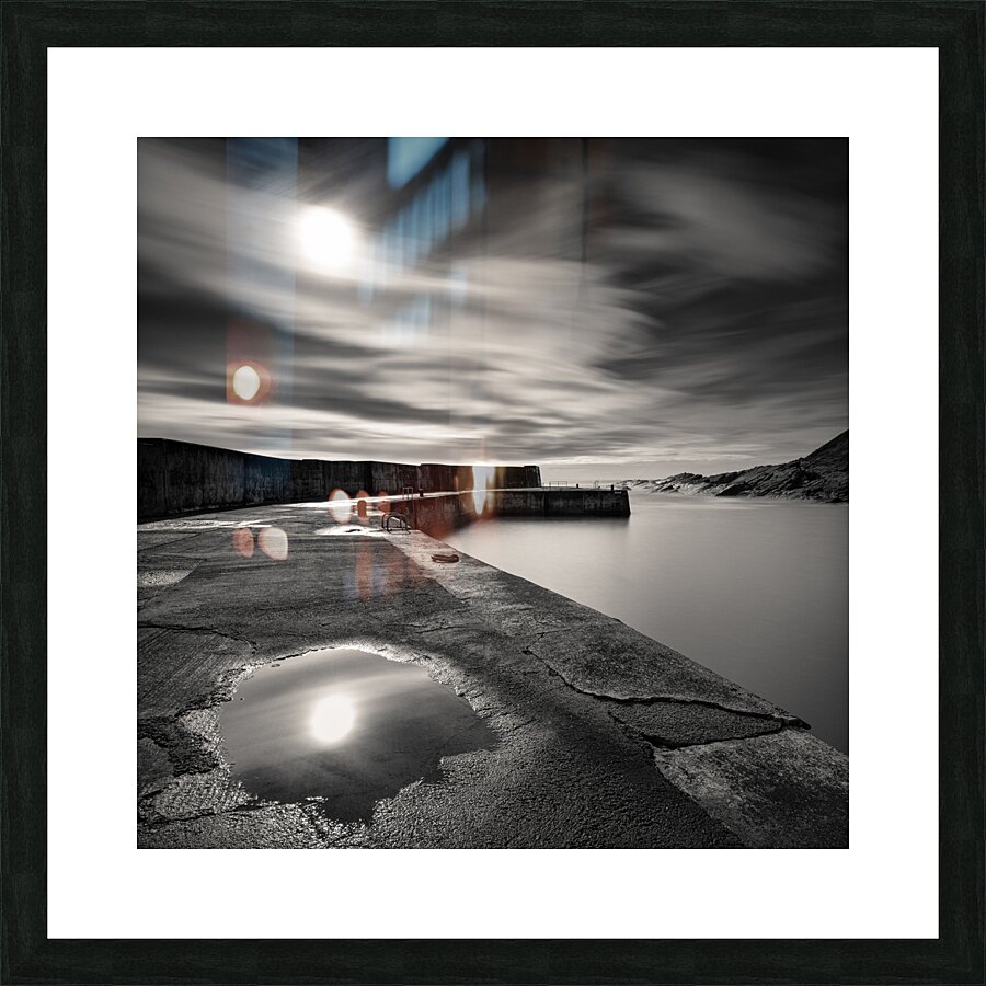 Collieston Breakwater Picture Frame print