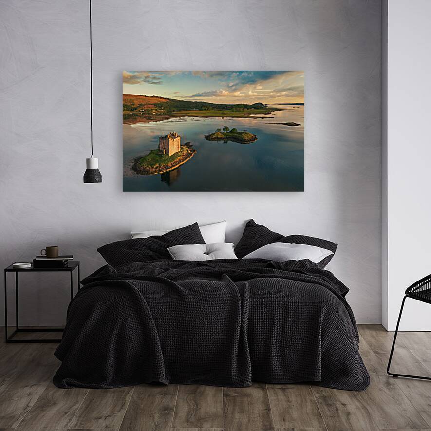 Last Light at Castle Stalker Reproduction