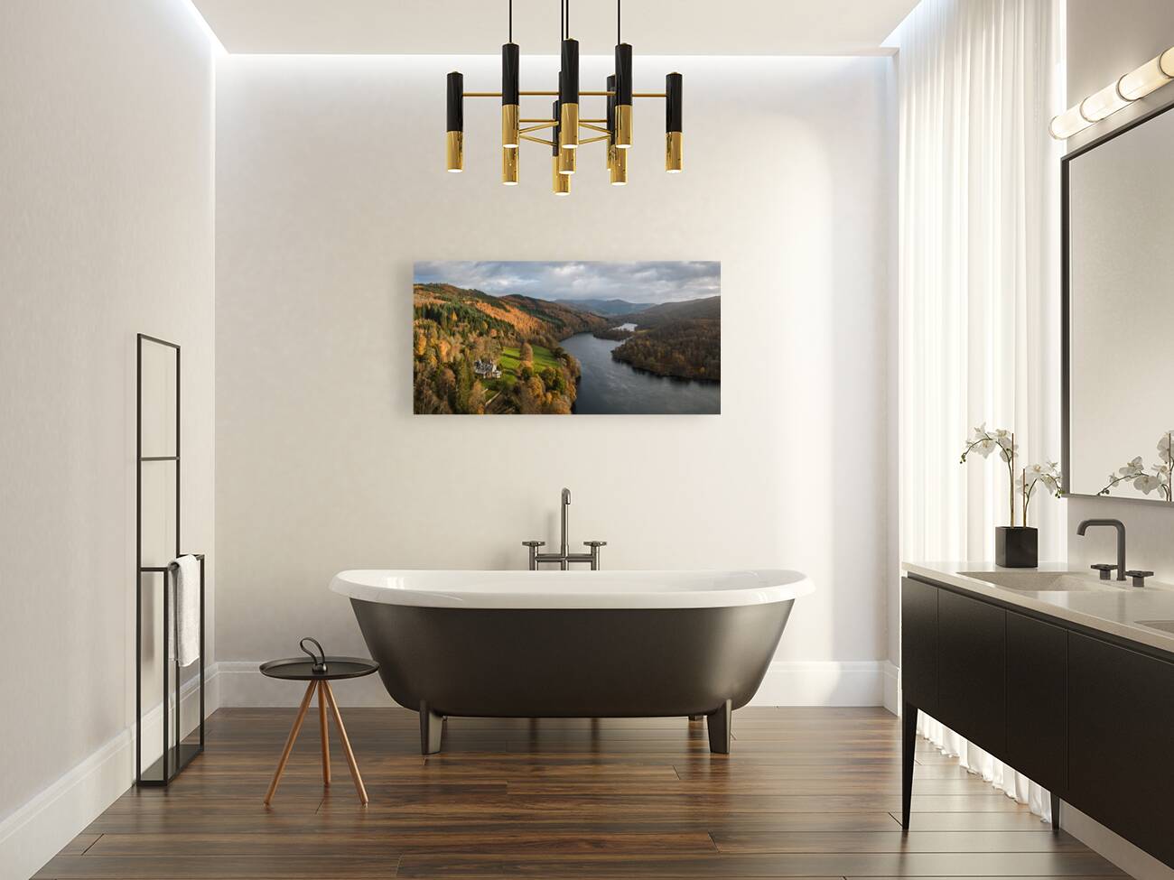 Loch Tummel in Autumn Reproduction