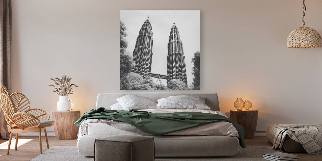 Petronas Towers Infrared Reproduction