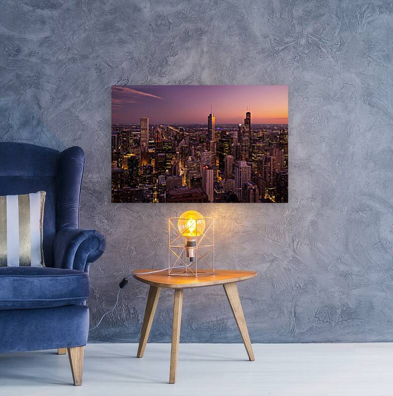 Chicago at Dusk Reproduction