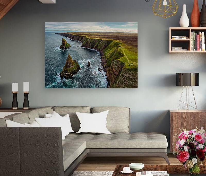 Duncansby Head Coastline and Stacks Reproduction