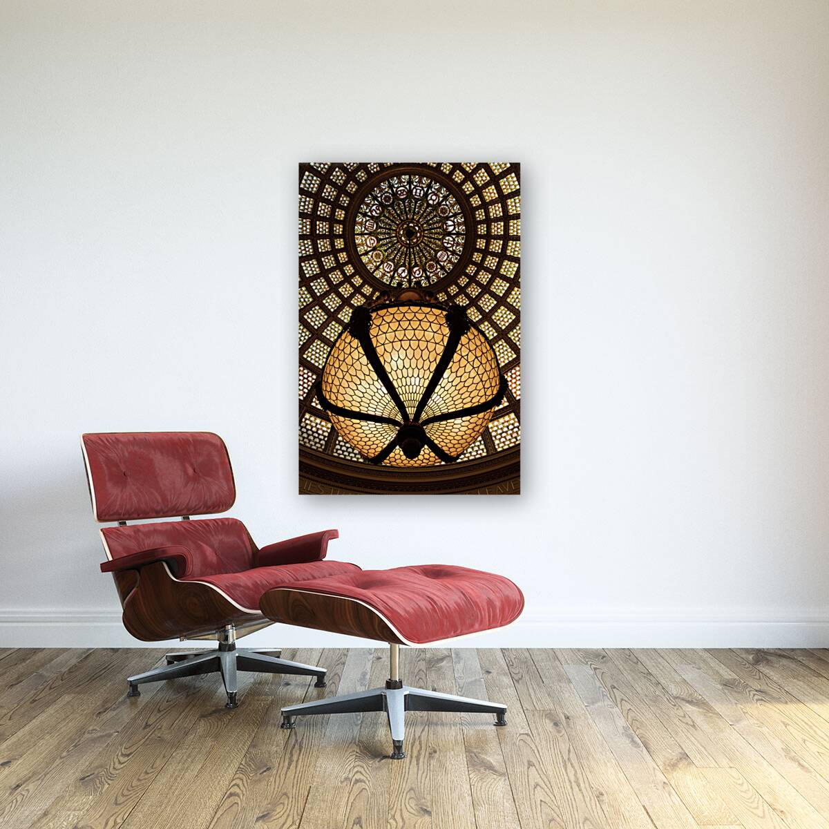 Tiffany Dome and Chandelier Reproduction