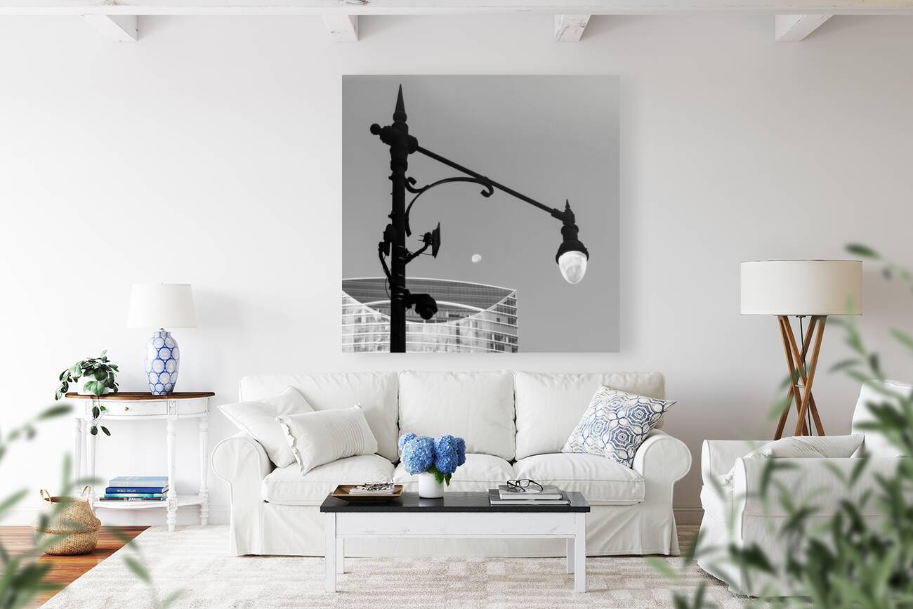 Moon Over River Point Reproduction