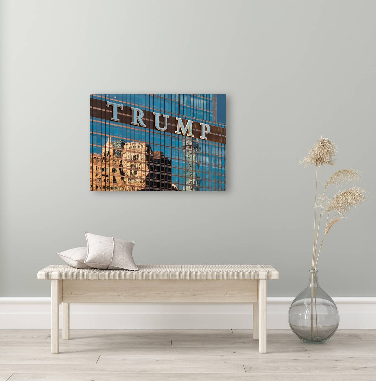 Trump Tower Reflections Reproduction
