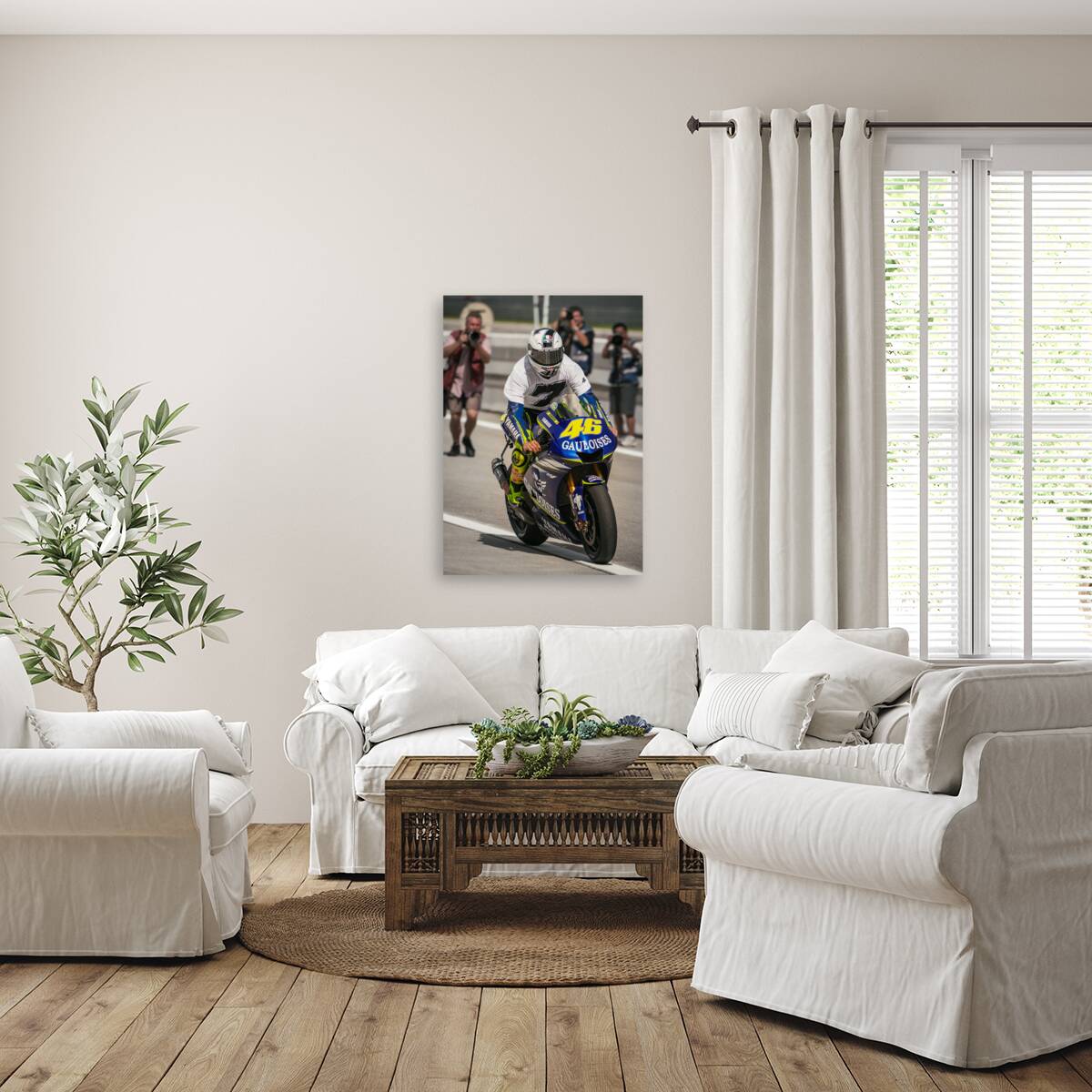 Valentino Rossi MotoGP Title No 7 Reproduction