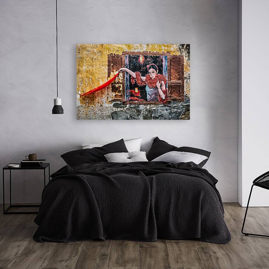 Lady with Red Scarf Reproduction