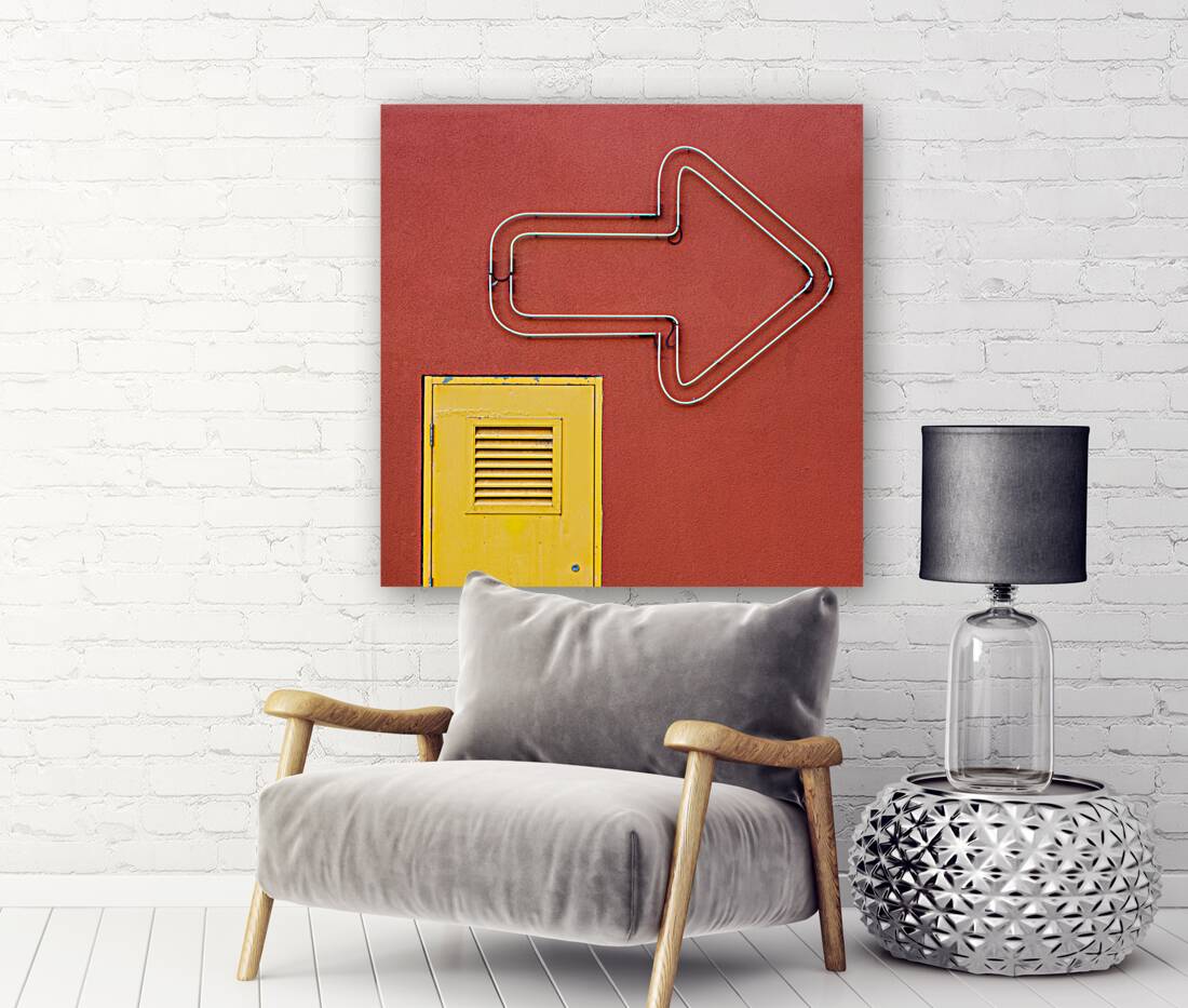 Yellow Door Big Arrow Reproduction