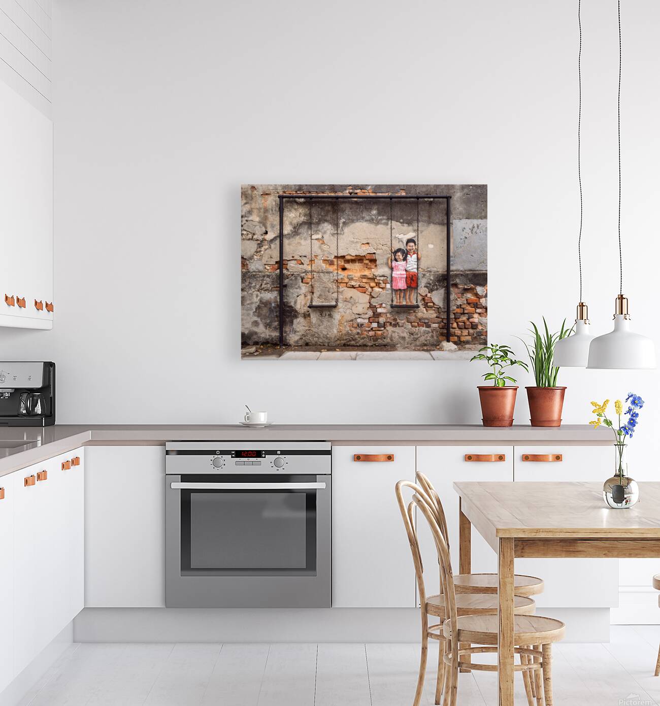 Children on a Swing Reproduction