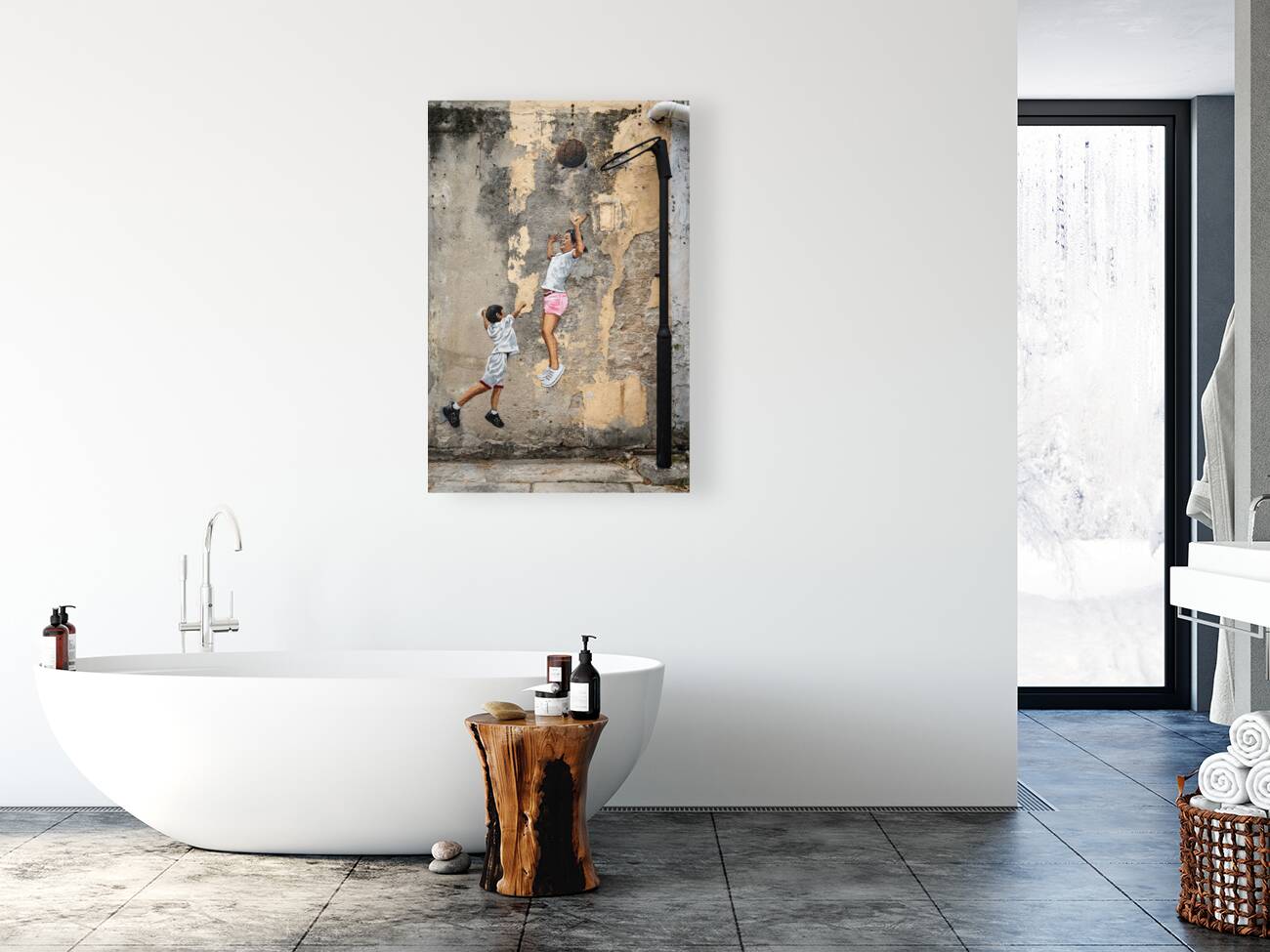 Playing Hoops Reproduction