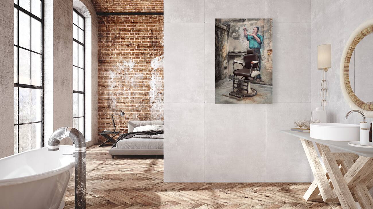 Street Barber Reproduction