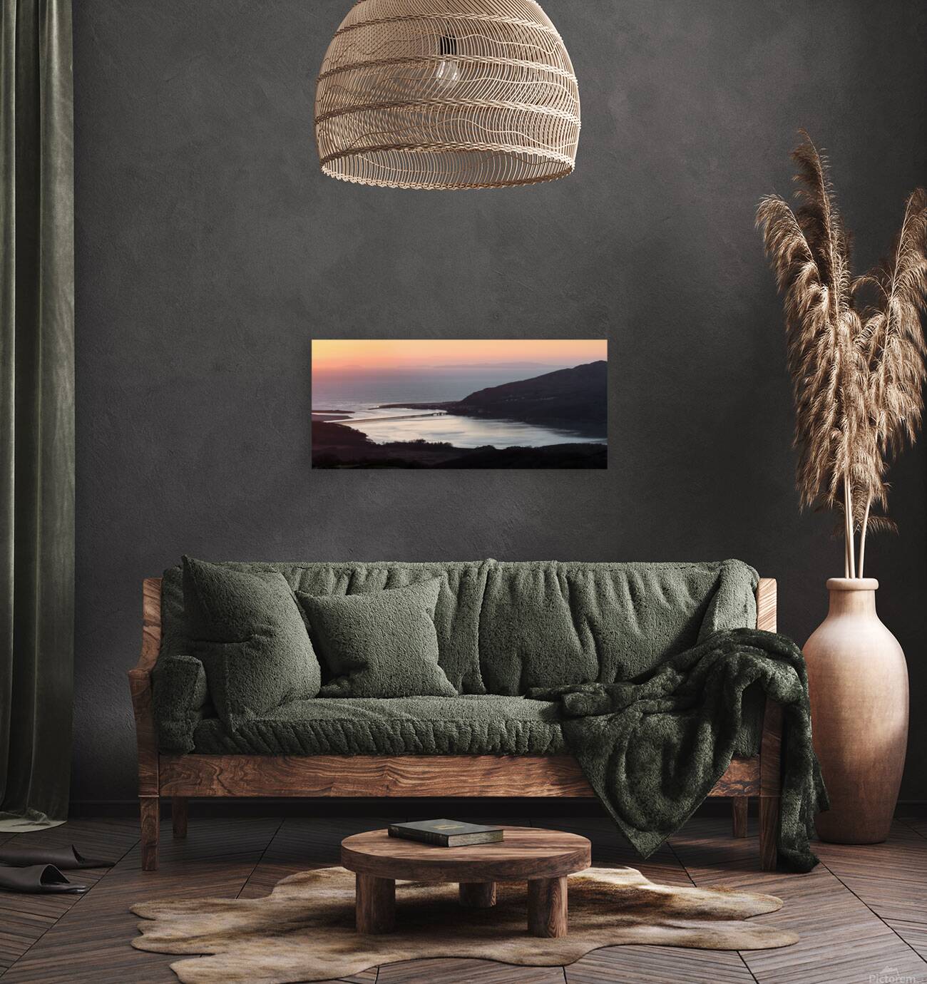 Barmouth Bridge at Sunset Reproduction