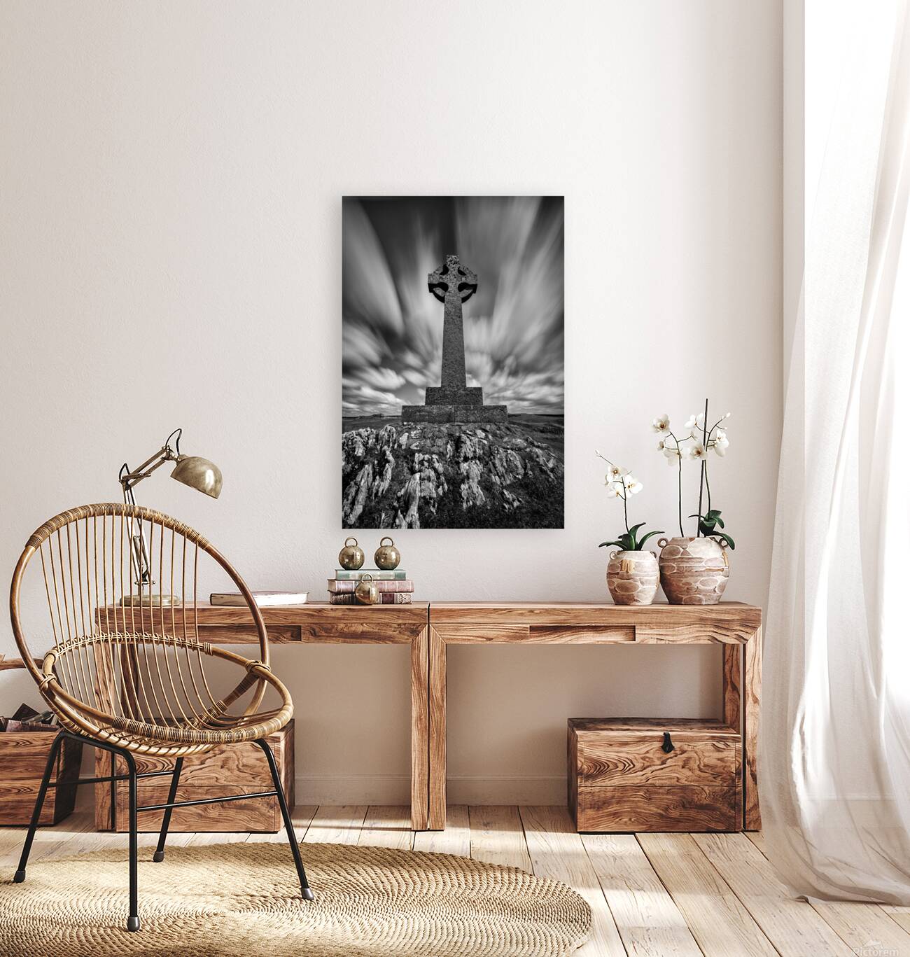 Llanddwyn Island Celtic Cross Reproduction