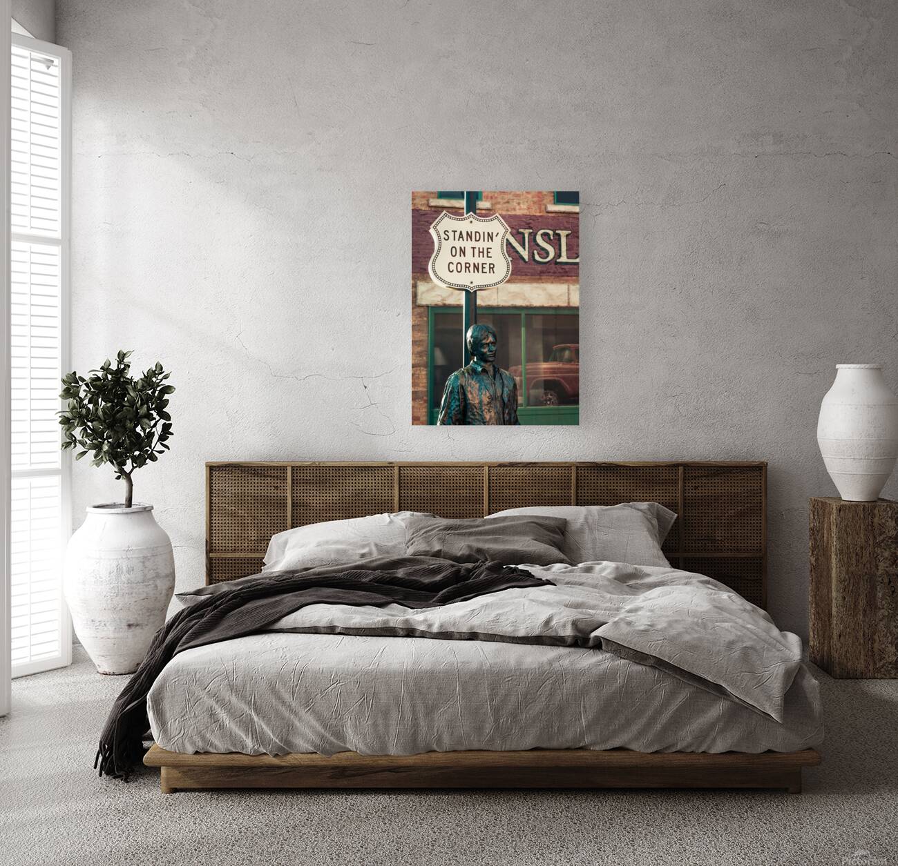 Standin on a Corner Reproduction