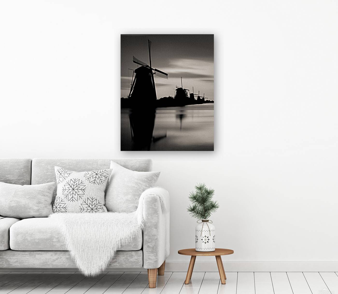 Kinderdijk Silhouette Reproduction