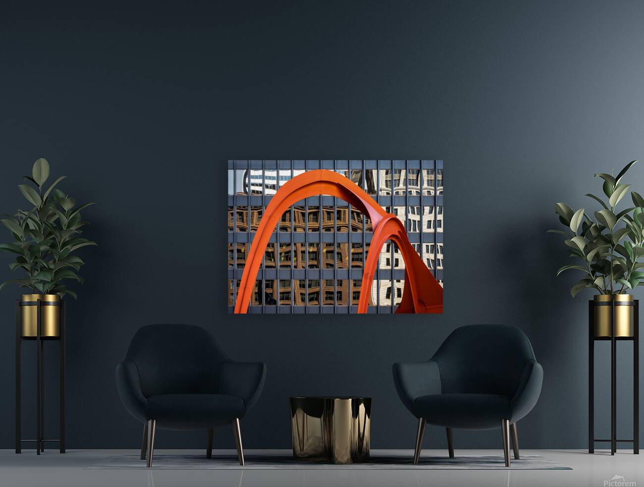 Flamingo Reflections Reproduction