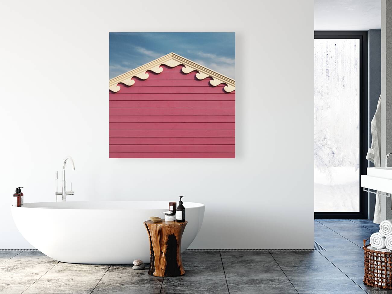 Beach Hut Waves Reproduction