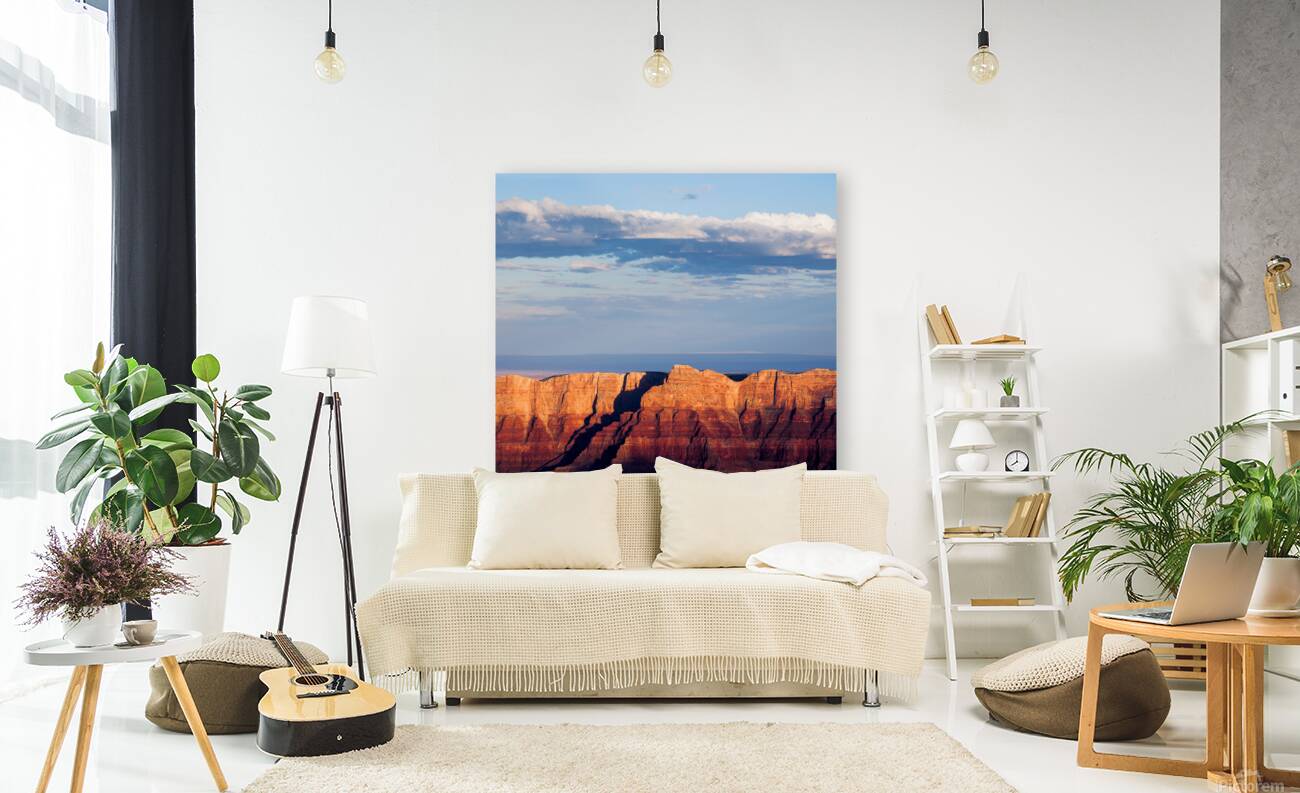 North Rim at Sunset Reproduction