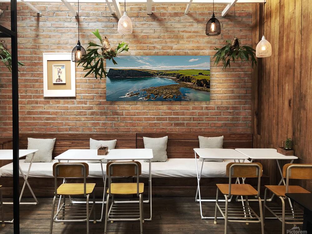 Pennan Coastline Panorama Reproduction