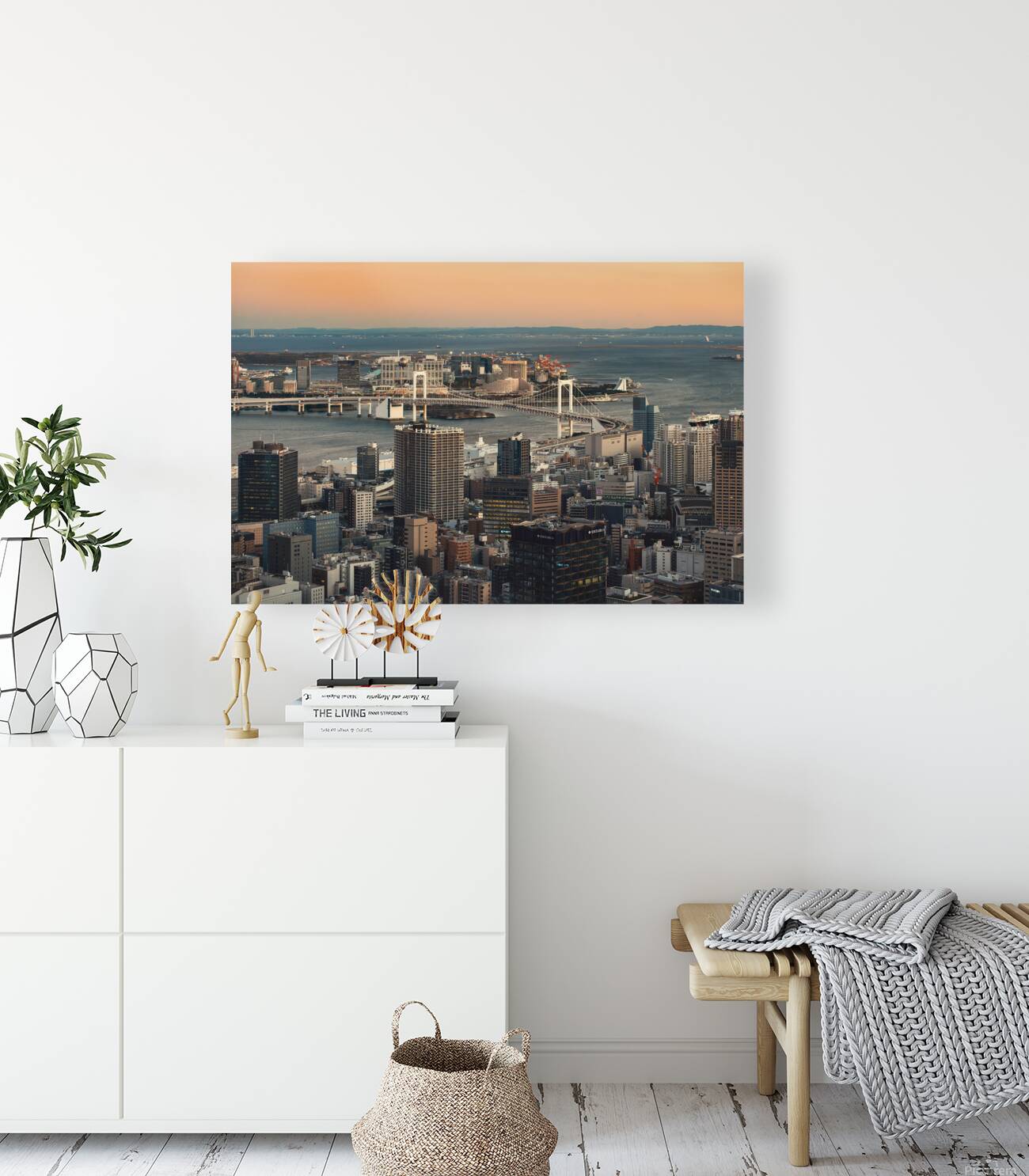 Evening Over Tokyo Bay Reproduction