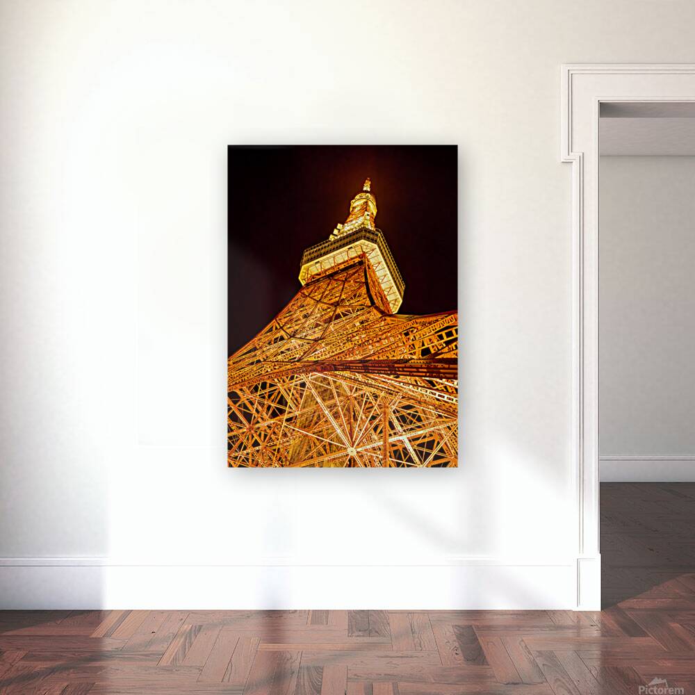 Tokyo Tower at Night Reproduction