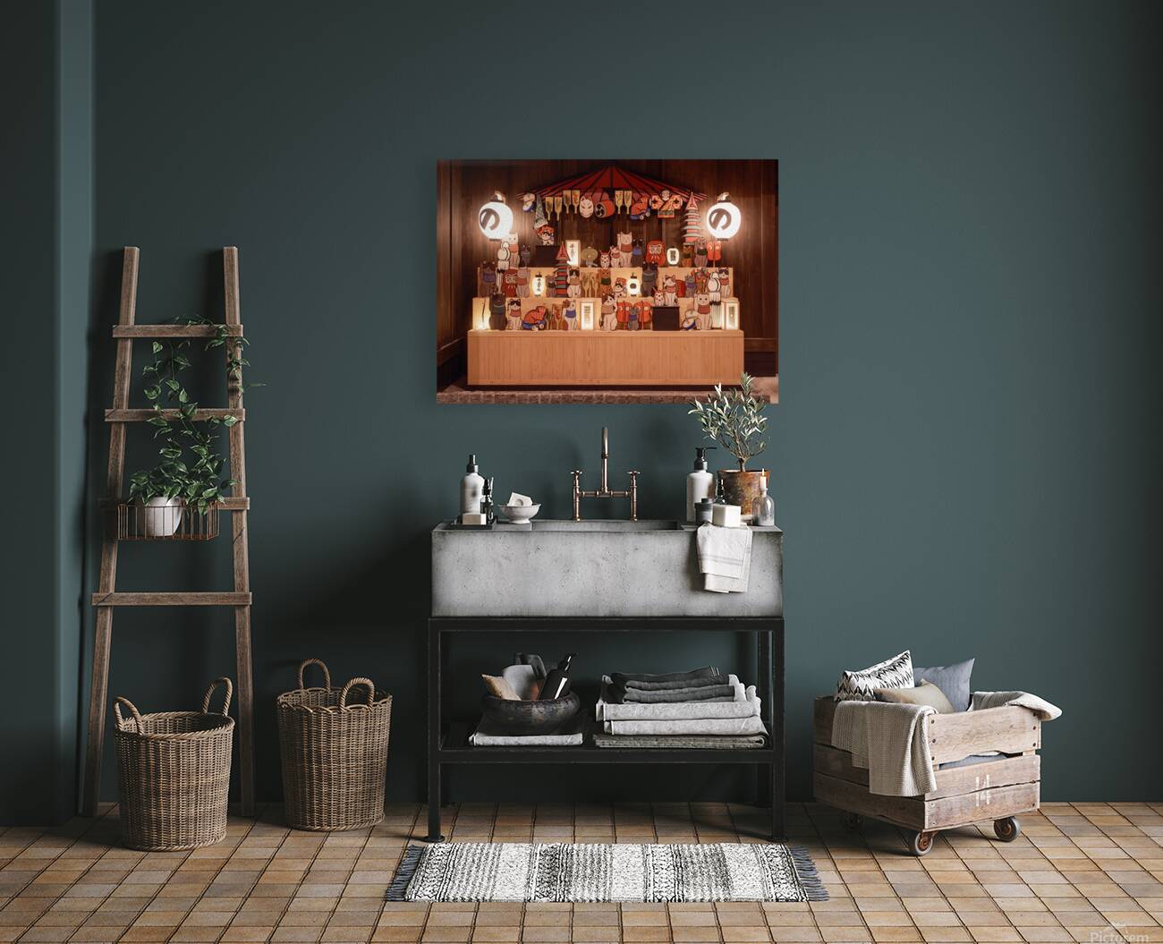 Lucky Charms in Asakusa Reproduction