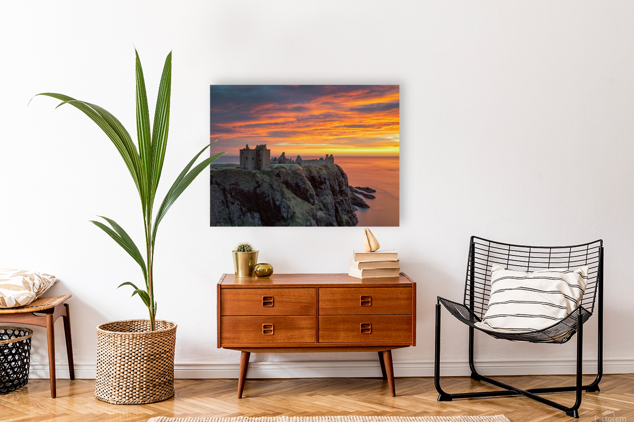 Fire Over Dunnottar Reproduction