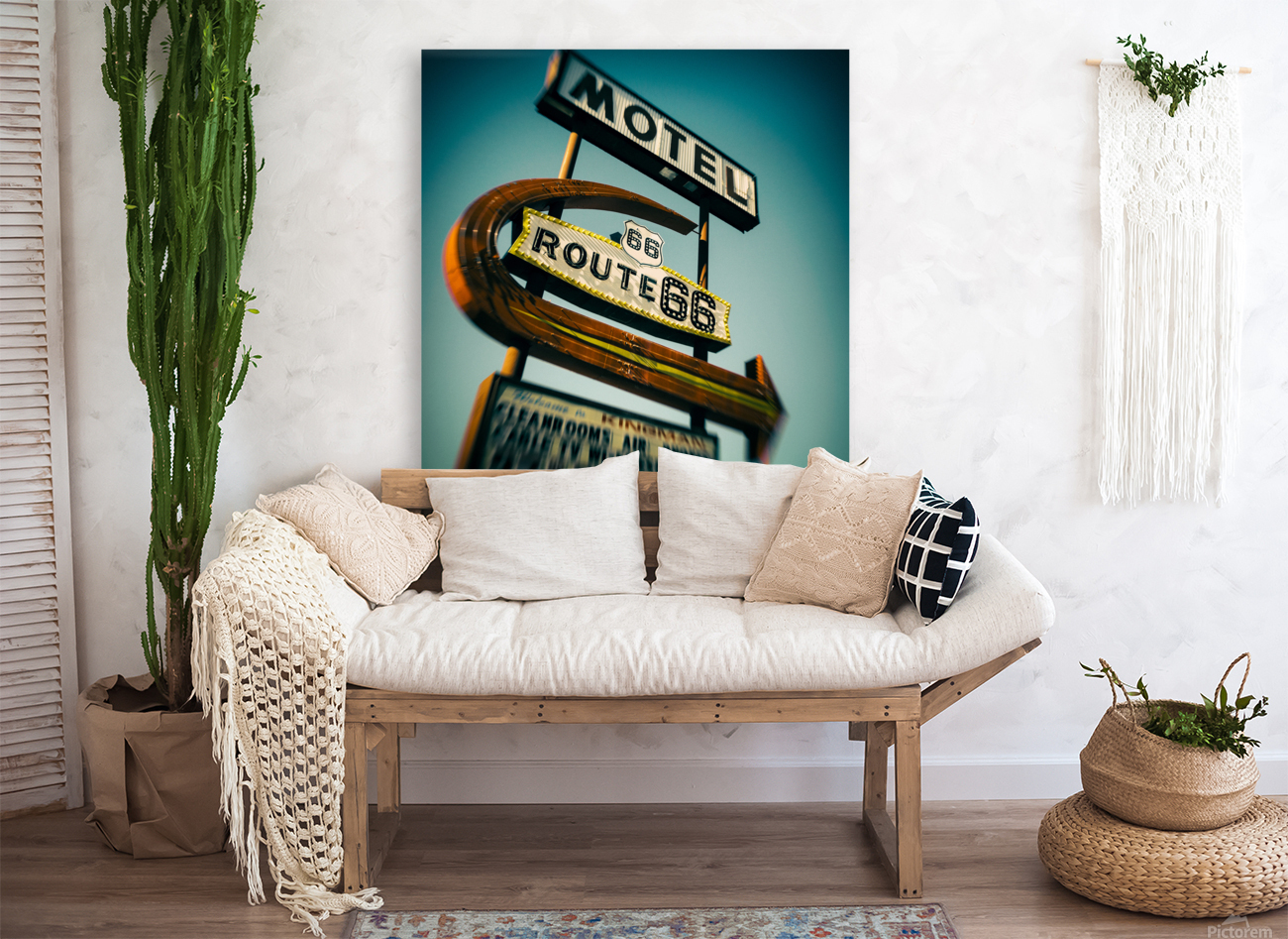 Route 66 Motel Sign Reproduction