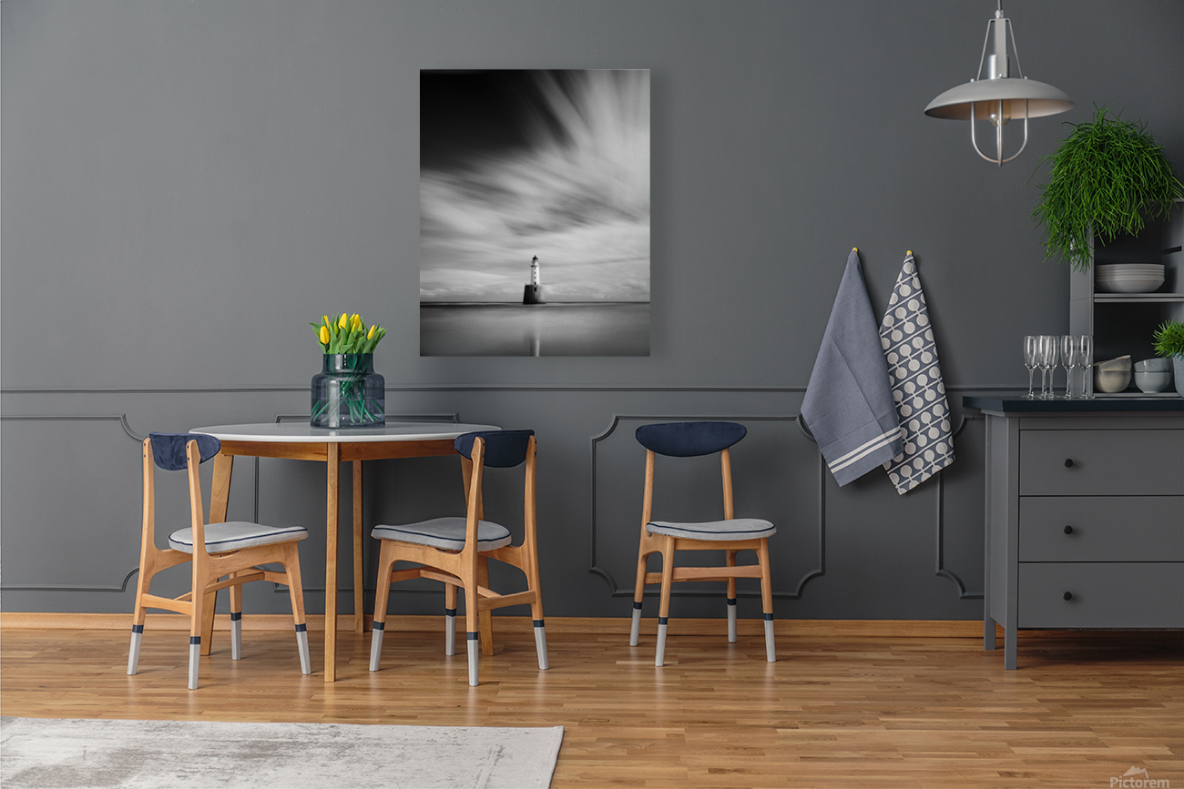 Clouds Over Rattray Head Lighthouse Reproduction