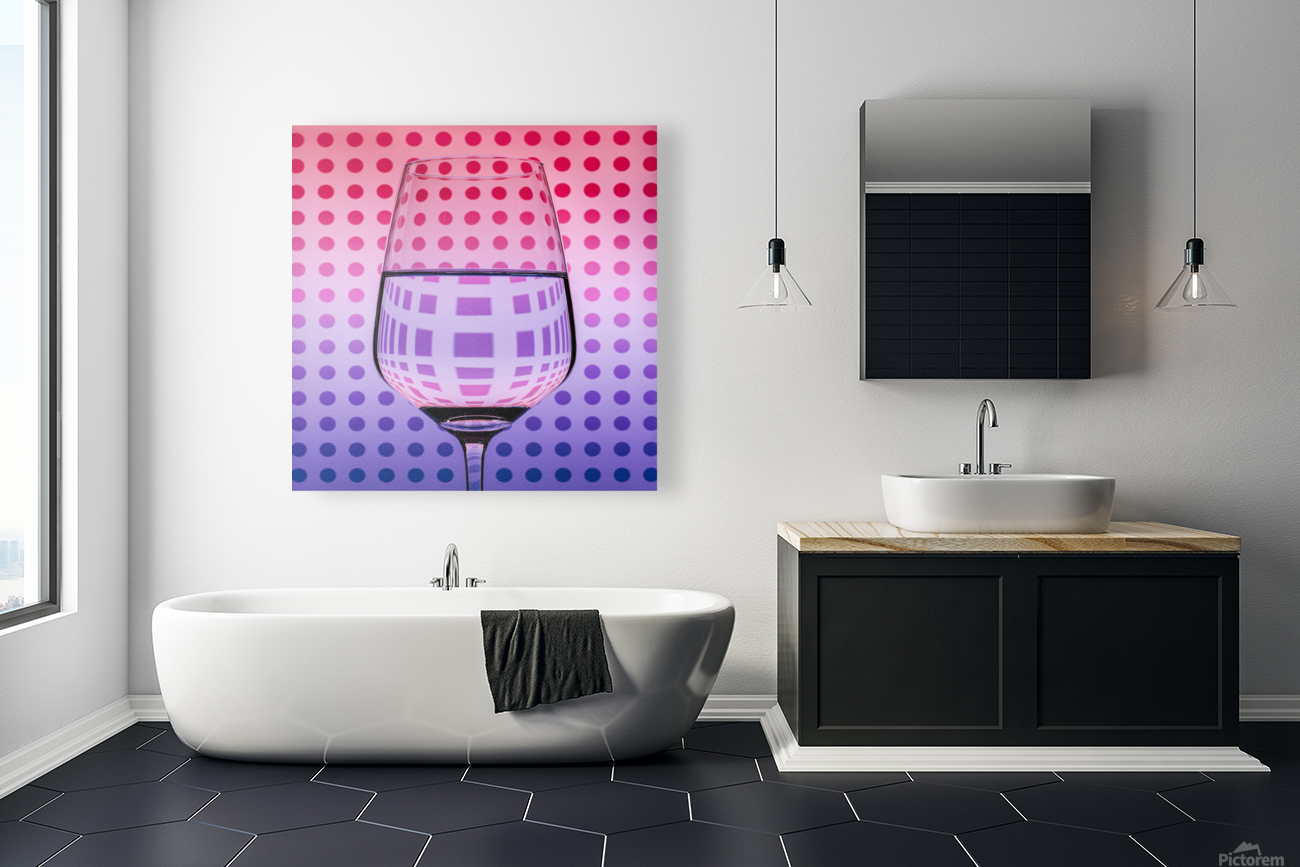 Circles and Squares Glass Reproduction