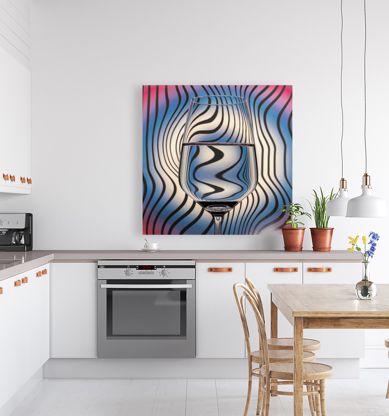 Waves Glass Reproduction