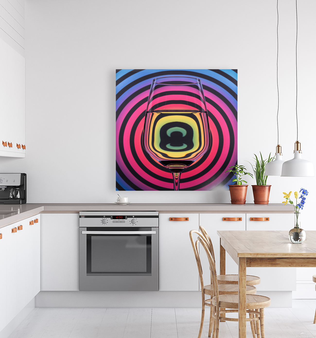 Circles Glass Reproduction