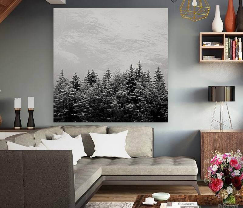 Snowcapped Firs Reproduction