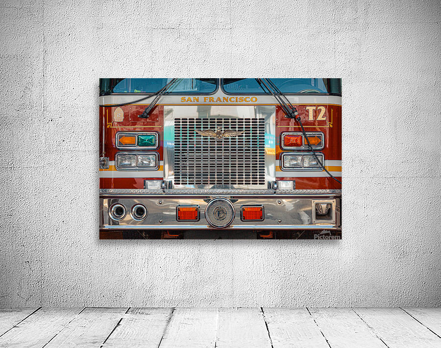 San Francisco Fire Truck Wall Preview