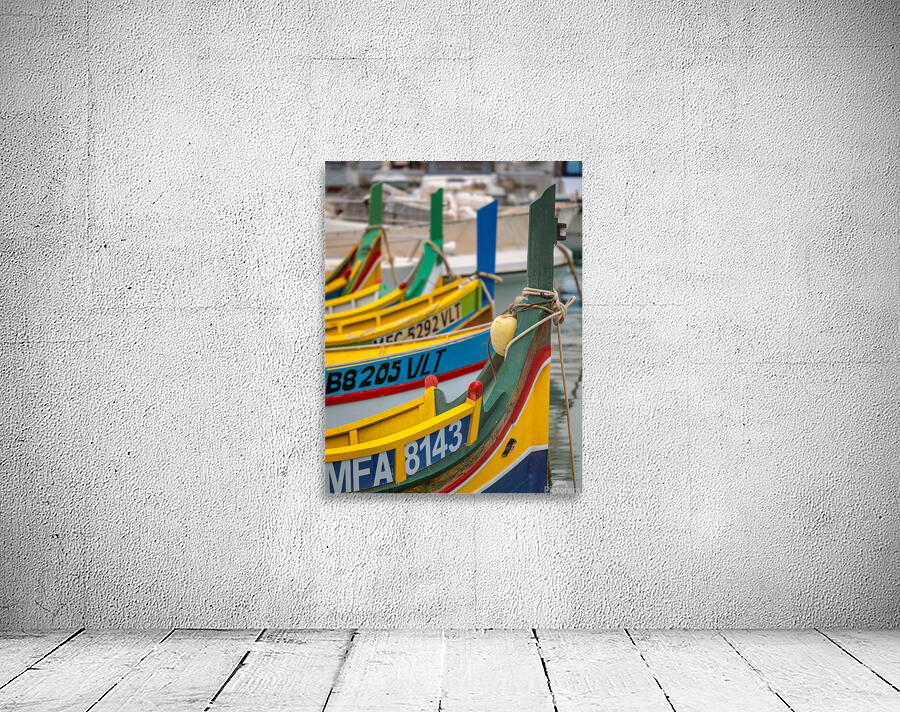 Maltese Luzzu Boats Wall Preview