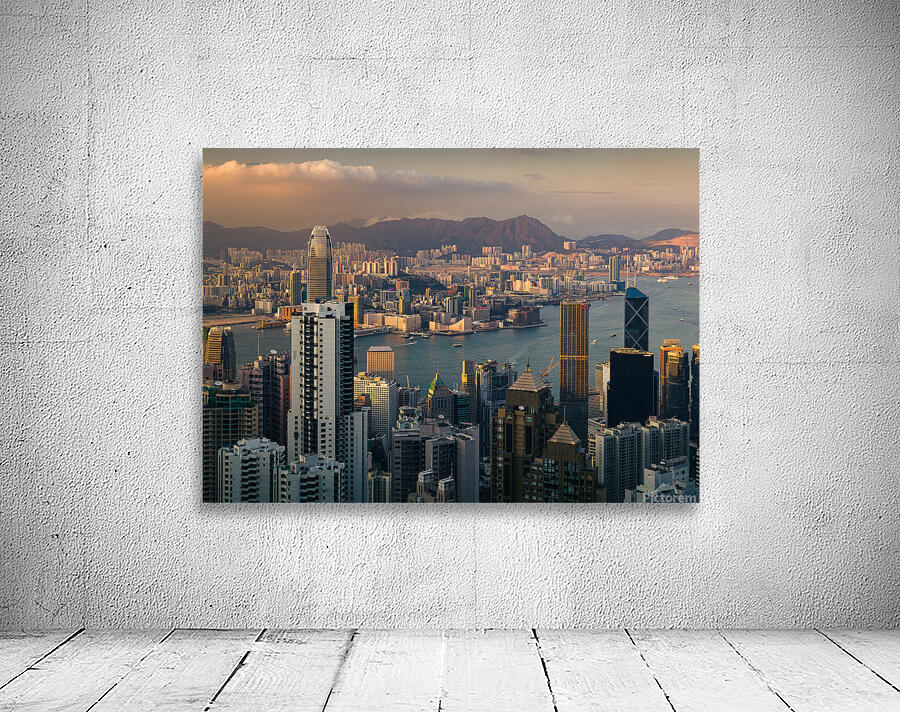 Hong Kong Sunset Wall Preview