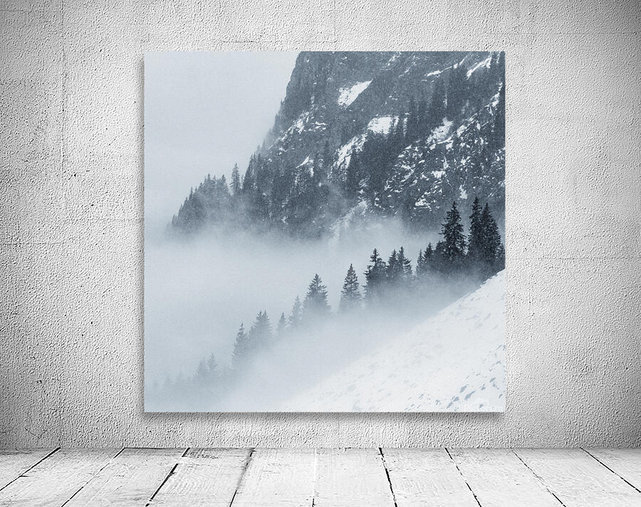 Snowy Day in the Alps Wall Preview