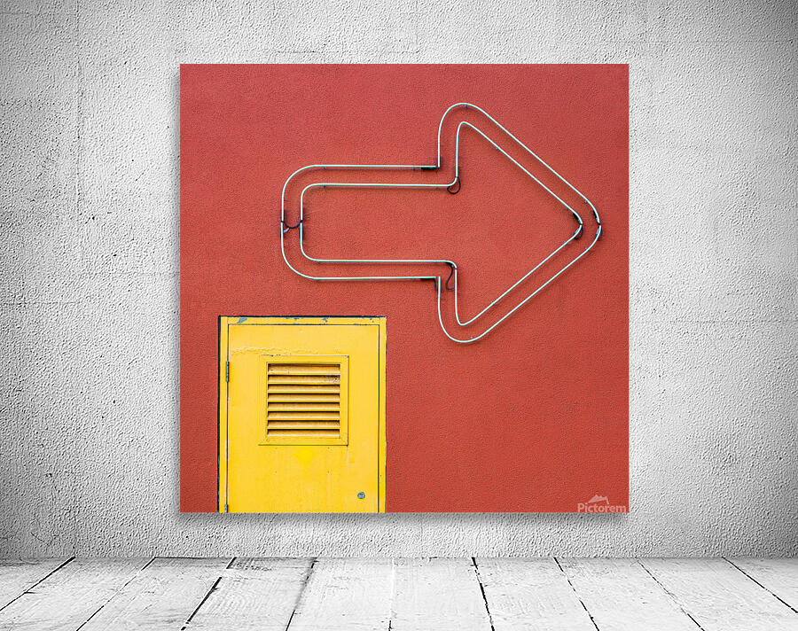 Yellow Door Big Arrow Wall Preview