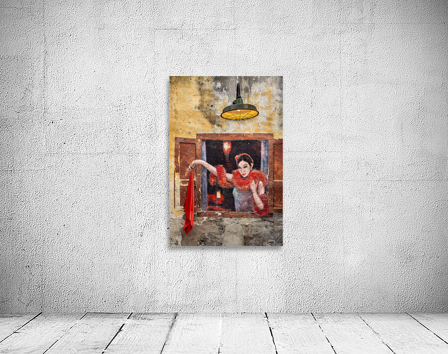 Woman with a Red Scarf Wall Preview