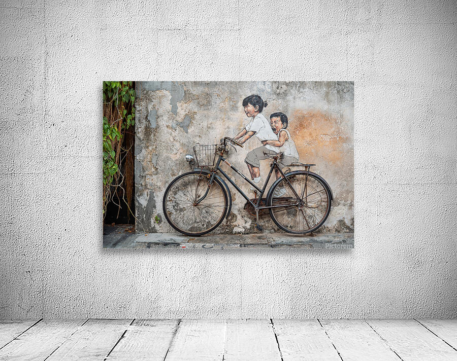 Little Children on a Bicycle Wall Preview