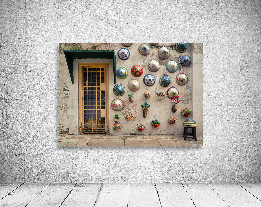 Ipoh Hats and Blooms Wall Preview