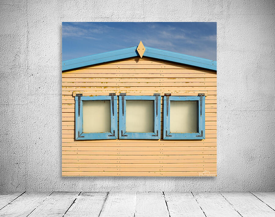 Three Blue Windows Wall Preview