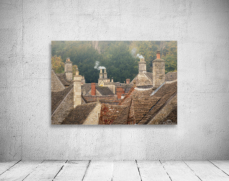 Castle Combe Chimneys Wall Preview