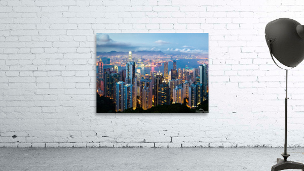 Hong Kong at Dusk Wall Preview
