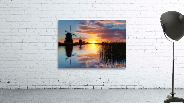 Kinderdijk Sunrise Wall Preview