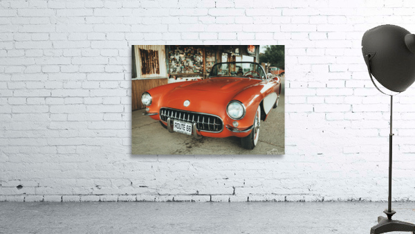 Route 66 Classic Corvette Wall Preview