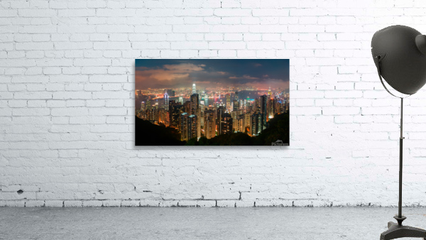 Hong Kong at Night Wall Preview