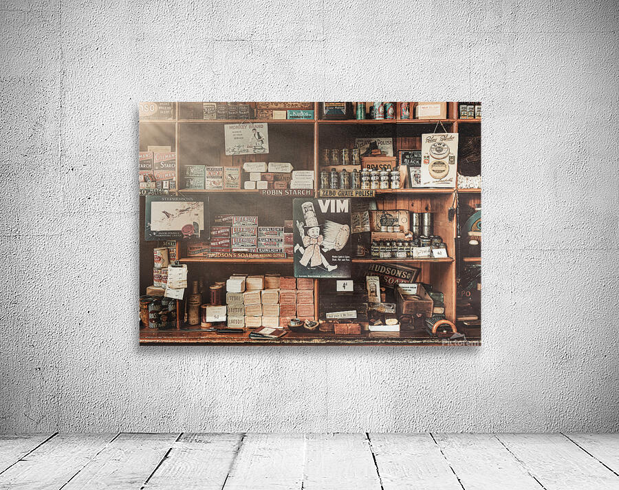 Vintage Soap Store Wall Preview